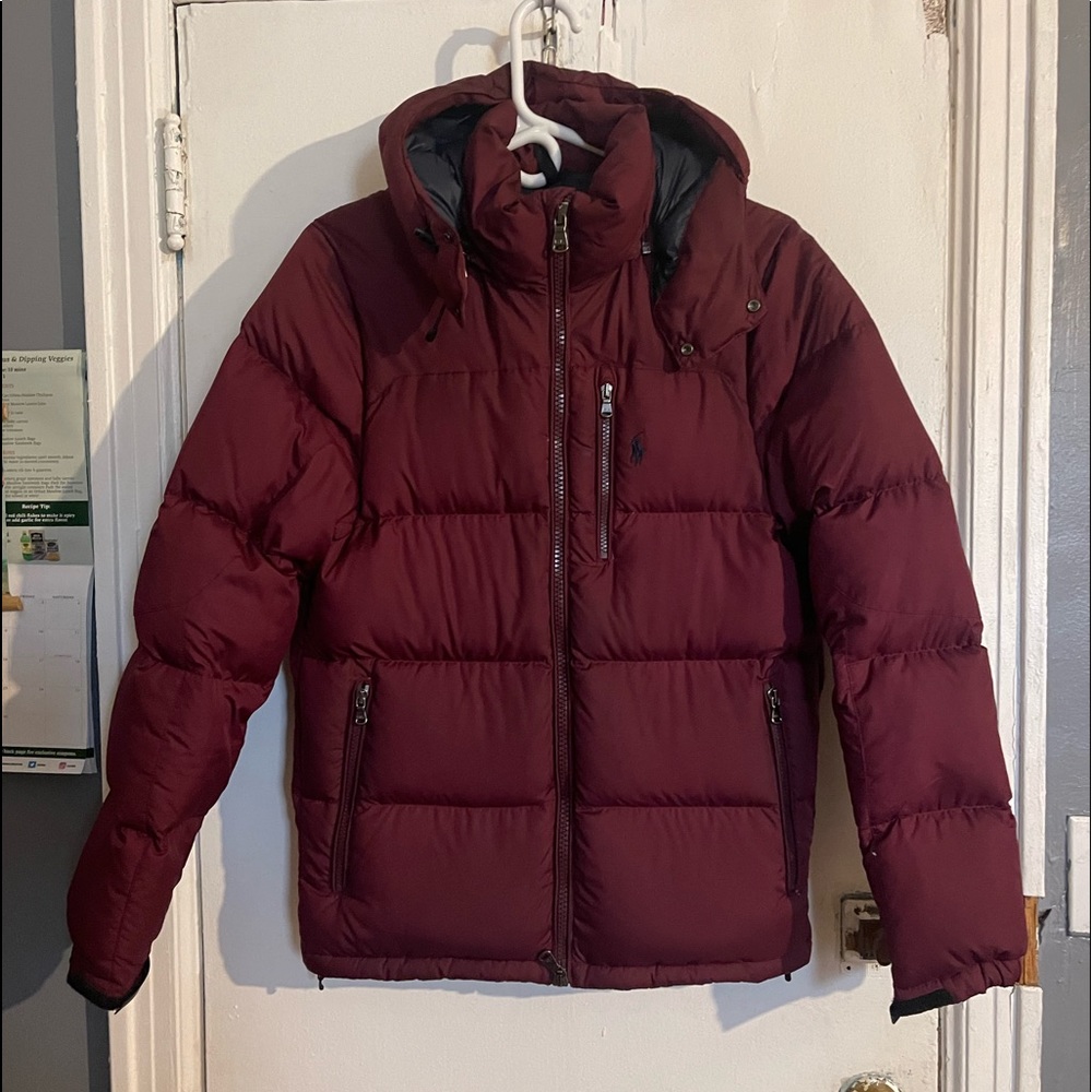 Ralph Lauren ( POLO) men down jacket ( Puffer)  hood is detachable